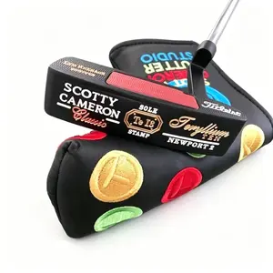 2026 latest model golf putter, black and gold straight shaft, single club, stainless steel, birthday gift