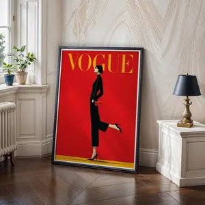 [SALE UP TO 45%] Vogue Fashion Poster Wall Art, Modern Editorial Print, Stylish Woman Illustration, Chic Home Decor, Gift for Him or Her