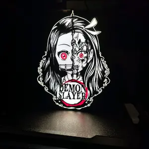 Nezuko Lightbox (Demon Slayer) - Unique Design with Pre-Installed LEDs & USB-C Power for Fans of the Anime Series