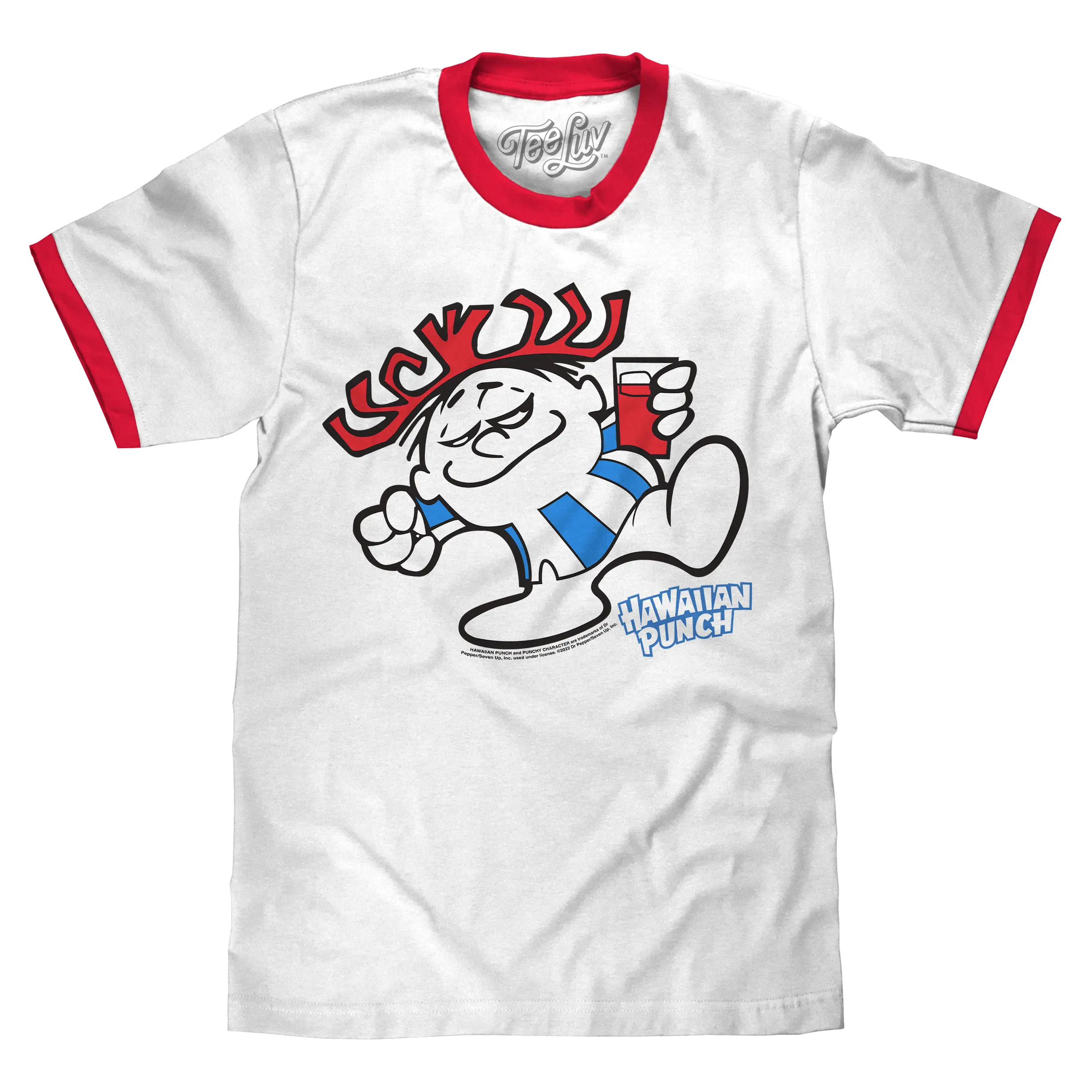 Hawaiian Punch Ringer T-Shirt - White/Red