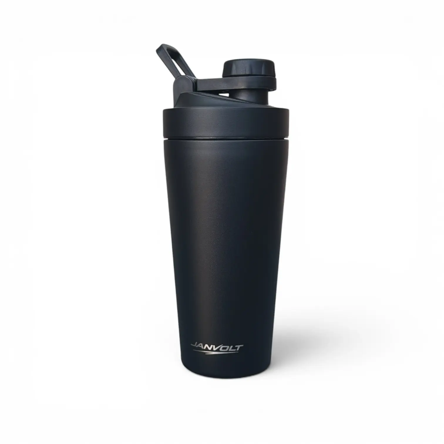 Insulated Sports Shaker Bottle, 20 Oz All-In-1 Flask with Built-In Silent Agitator for Easy Supplement Mixing, Ideal for Protein, Water, Coffee & More