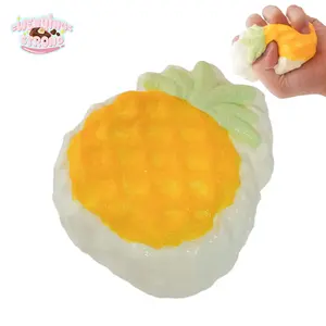 [WenQing Taba Squishy] Small pineapple-Handmade TabaSquishy/ full silicone reborn squishy, ​​Fidget Toy, 165g, taba Squishyes, Squishy Toy