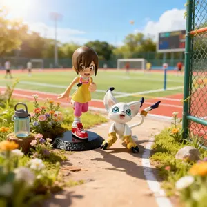 Digital Monster Eight God Light + Digimon Childhood Anime Statue Model Bookshelf, Car Decor, Collectible Role Toy, Ideal Holiday Gift