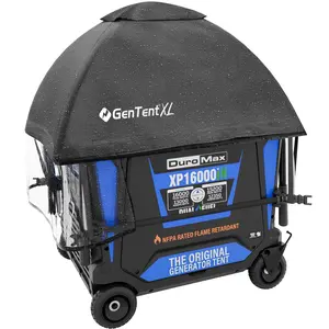 GenTent XL Inverter Generator Cover with NFPA Rated Waterproof Vinyl and Refuel Door