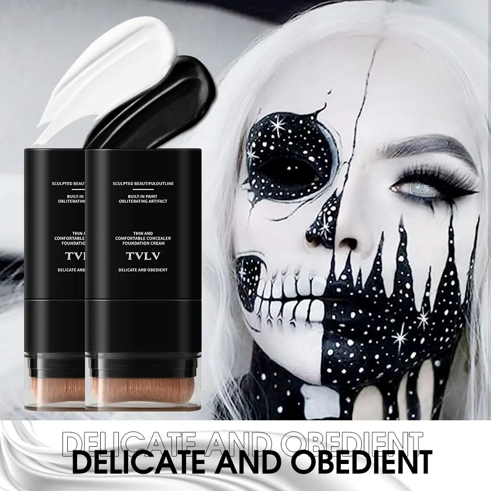 Halloween Dual-Head Makeup Pencil, Clown Cosplay Stage Foundation, Christmas Halloween Festival Body Face Paint, Party Graffiti