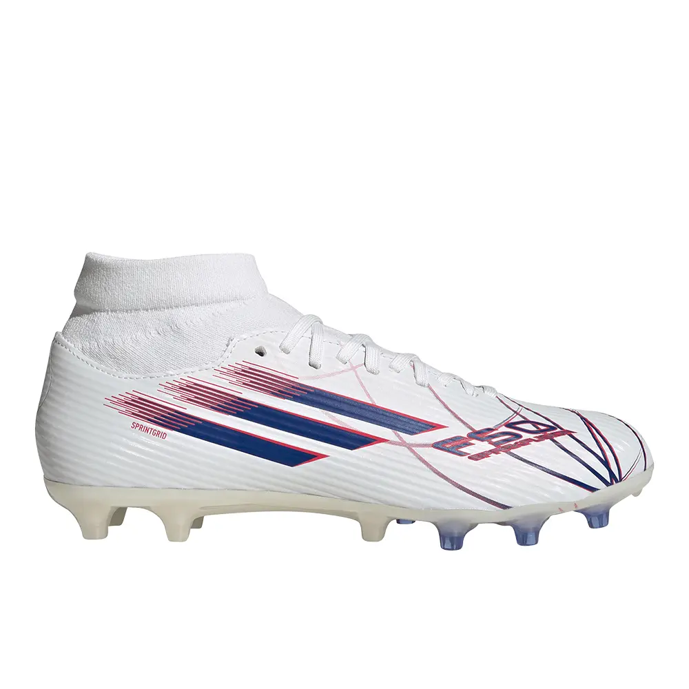adidas Womens F50 Sparkfusion League Mid Cut Firm Ground Artificial Ground Soccer Cleats - White adidas Womens F50 Sparkfusion League Mid Cut Firm Ground Artificial Ground Soccer Cleats - White