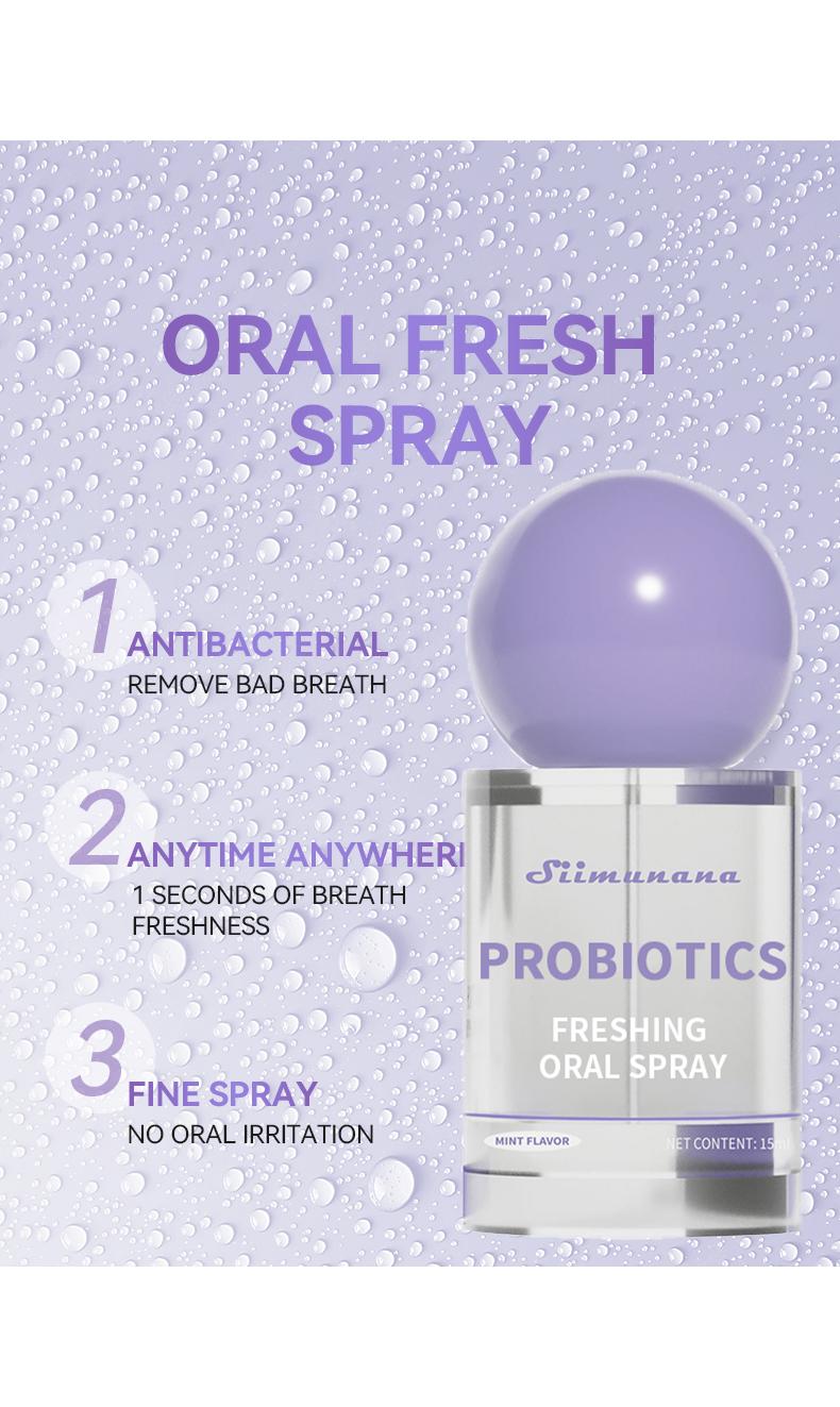 Oral Spray,15ml Breath Freshener for Long-Lasting Freshness&Oral Care,Portable&Sugar-Free