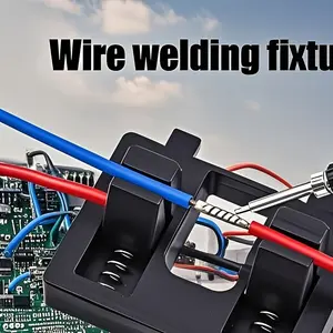 Professional Wire Welding Clamp, Spring-loaded Adjustable Portable, Quick Clamp & Release Soldering Holder, Multi-functional for Construction/Electrical/Renovation Projects