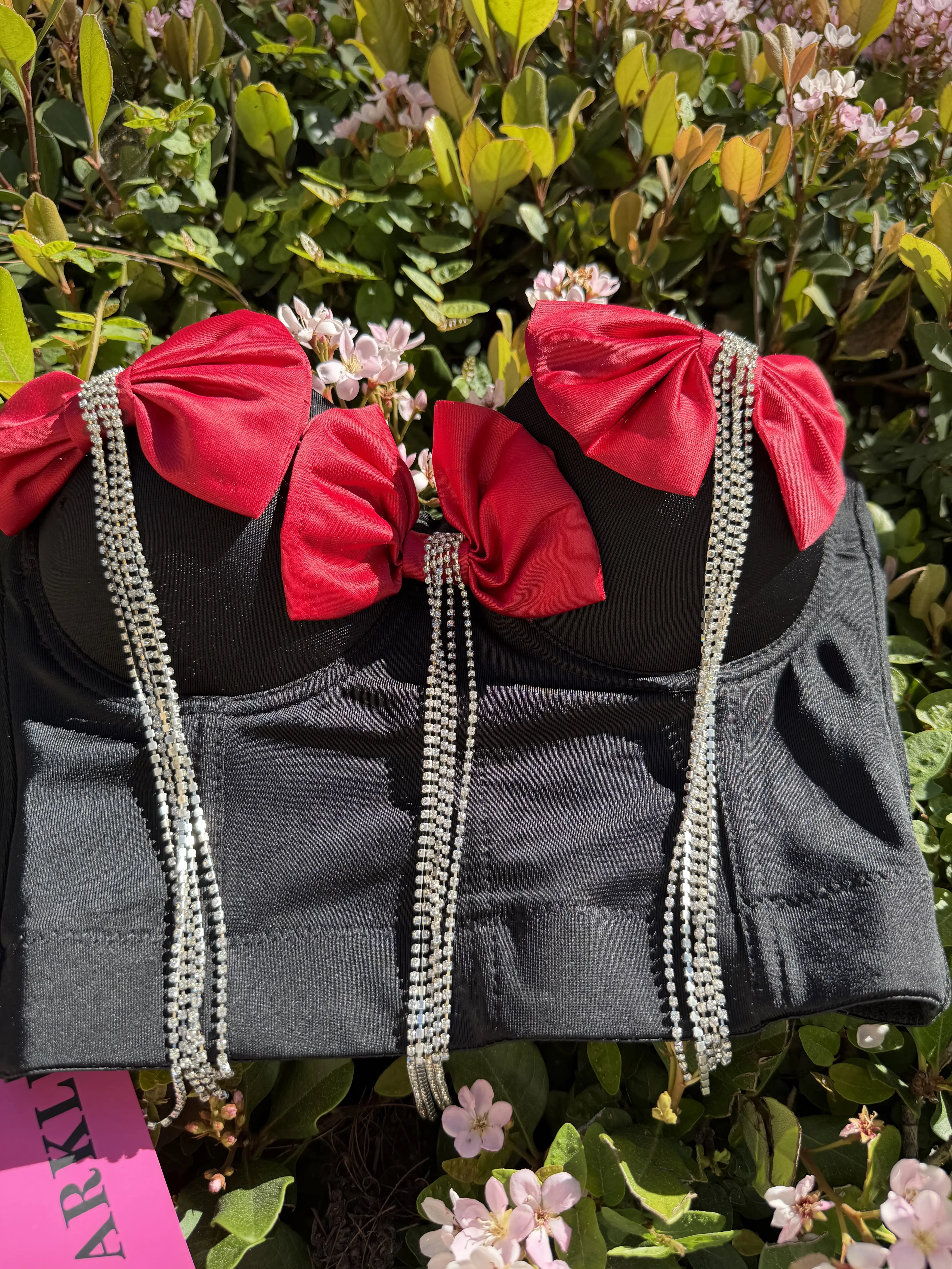 #123 LunaSparkle handmade designer Bowknot Vest