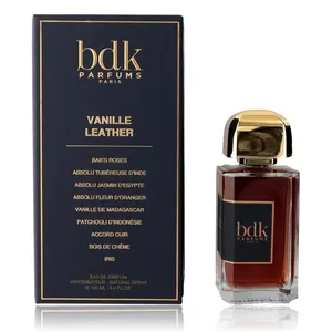 BDK Parfums Vanille Leather Unisex EDP Spray - 3.4 oz, Vanilla Scents, Relaxing/Smooth/Violet Floral Unisex Fragrance, Base Notes: Vanilla, Leather, Orris, Benzoin, Oak, Patchouli