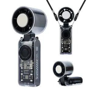 Qawtor 5-in-1 Portable Refrigeration Handheld Turbo Fan, Semiconductor Cooling 16°C Personal Fan,3600mAh Battery Operated,Up to 12 Working Hours, LED Power Display, 199 Wind Speeds, Quiet Pocket Fan for Travel, Outdoor Sports, Summer, Fathers Day Gift