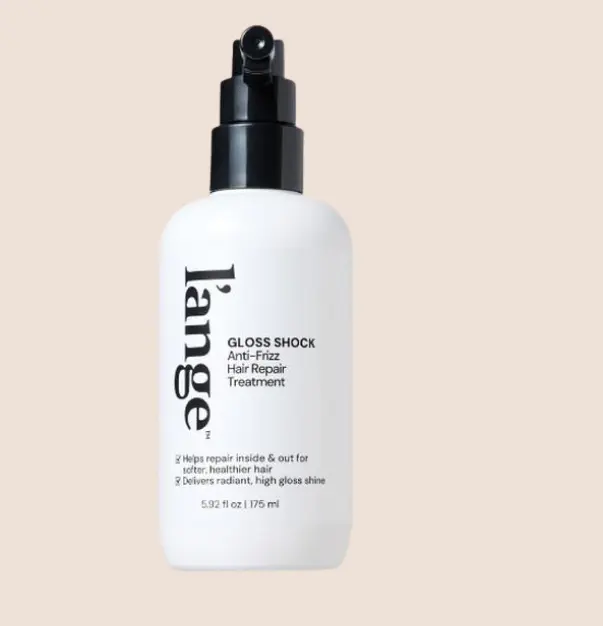 L'ANGE HAIR - Gloss Shock Anti-Frizz Leave-In Treatment - Nourishing Heat Protectant for Hair with Glycolic Acid, Repairs Damaged Color-Treated Strands, Seals Against Humidity, Boosts Shiny Haircare Benefits, Glow, Frizz Control, Moisturizing, Smooth