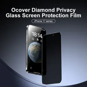 Tempered Privacy Screen Protector for iPhone 11-17 Series, Shockproof Easy-Installation Mobile Phone Accessory with Enhanced Protection, Accessories