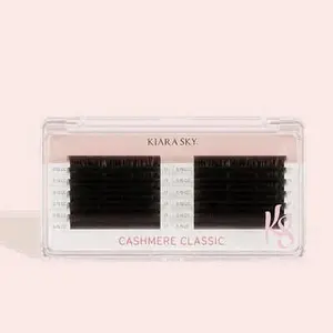 KIARA SKY LASH Cashmere Classic Lash Extensions | Black, (D-0.15-11MM)