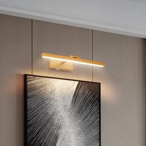 16inch Gold Bathroom Light Fixtures Over Mirror Modern Dimmable LED Vanity Light for Bathroom Wall Lighting On-Site