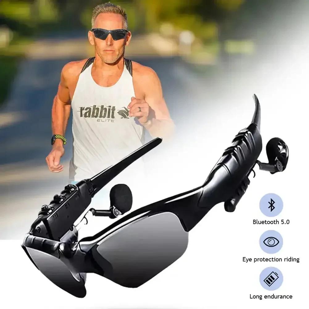 Sports Stereo Wireless Bluetooth Cycling Sunglasses 5.0 Headset Phone Polarized Driving Sunglasses Riding Eyes Glasses