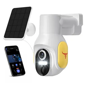 4G LTE Solar-Powered Security Hunting Camera, 1920P Night Vision, 2-Way Audio, IP65 Weatherproof, with Cloud Storage