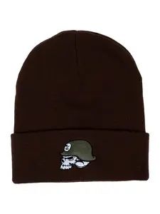 Metal Mulisha Men's and Women's Unisex OG Helmet Work Beanie - Brown