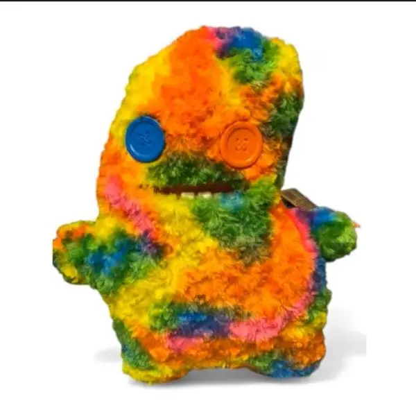 17" Fuggler Bigg Fugg Sir Splodge a Lot (Fuzzy) Funny Ugly Monsters Plush Weird Alternative Plush Human-like teeth, Large and in Charge