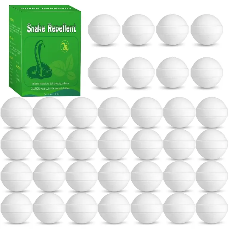 24 snake repellent set suitable for courtyards,outdoor gardens,and indoor lawns,moth balls used as a snake rattle and snake repellent,safe for pets.