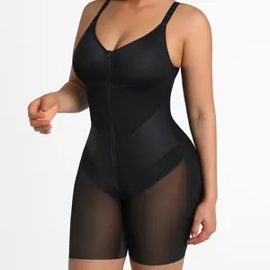 FeelinGirl #Live FeelVibe New Design Fajas Colombianas Shapewear For Women Tummy Control Full Body Shaper Butt Lifter With Zipper Front SummerVibes