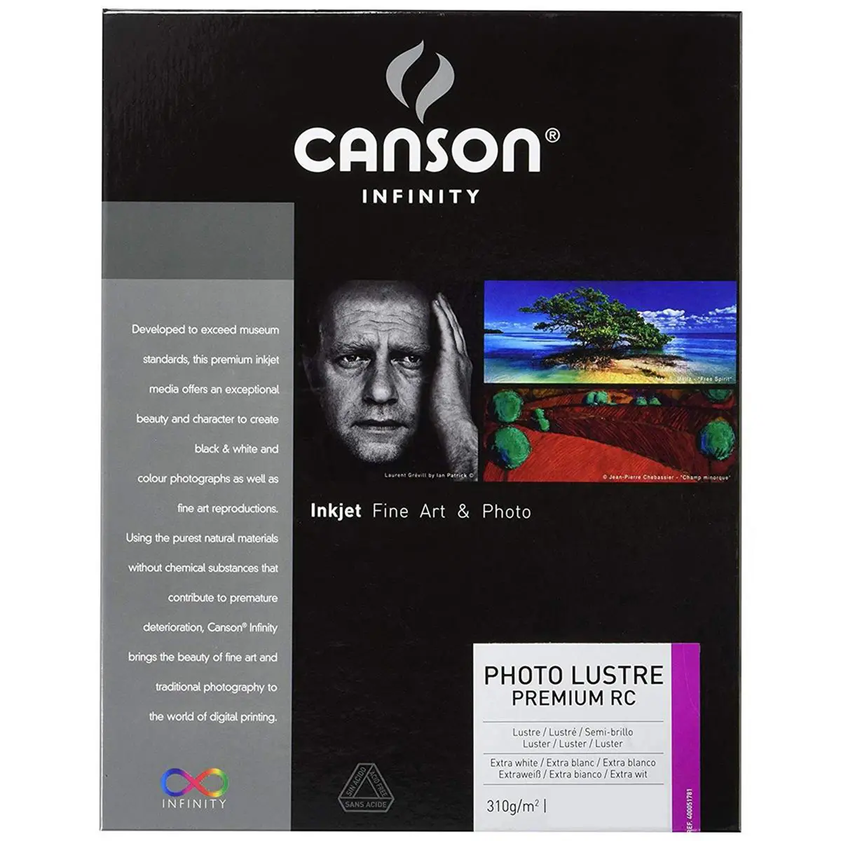 Canson Infinity Premium RC Photo Lustre Inkjet Paper - 310gsm, 17x22in, 25 Sheets, High-Detail Paper for Inkjet Printers & Photo Printing