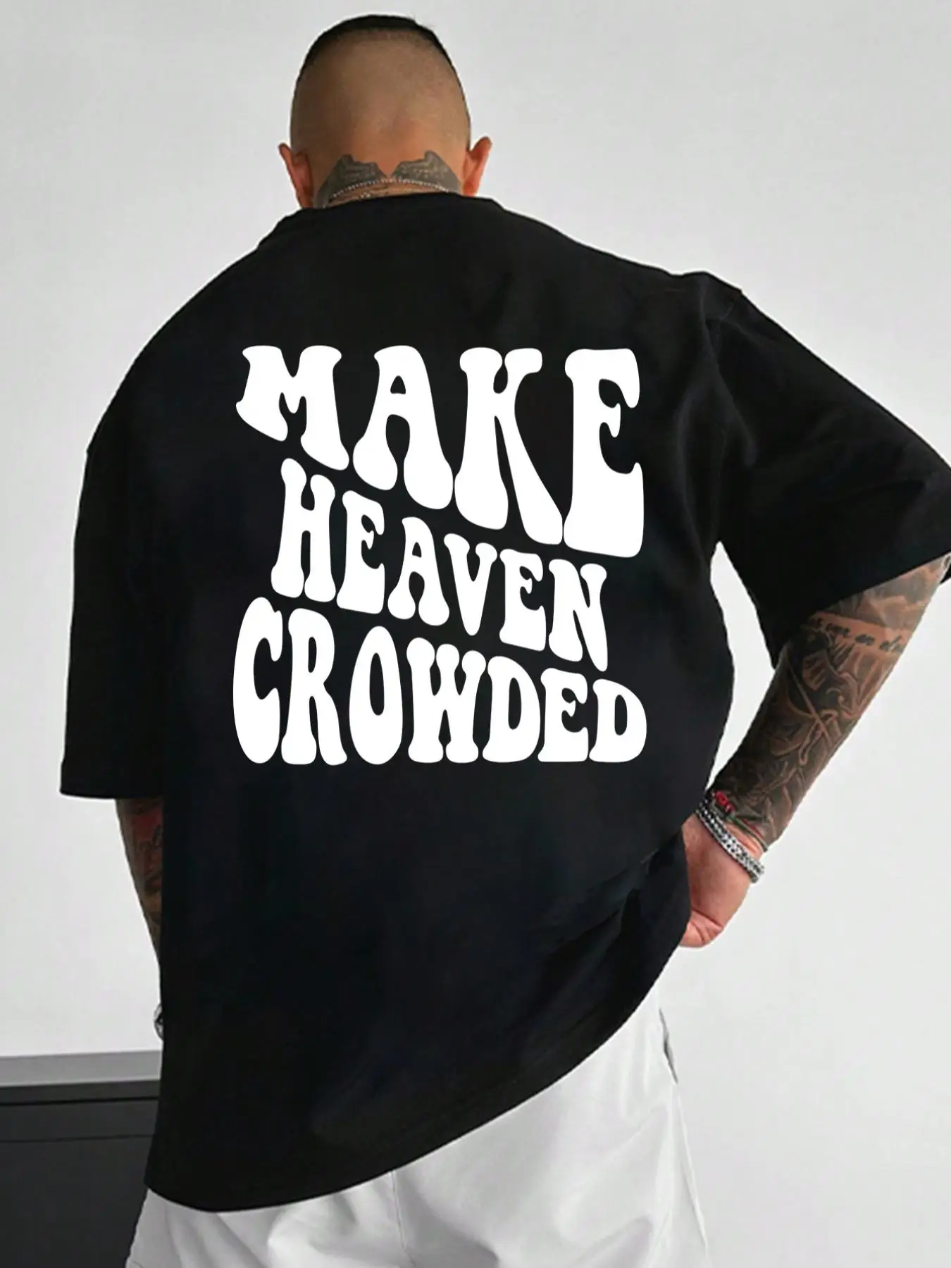 Men's Slogan Print Round Neck Tee, Summer Clothes, Regular Fit Casual Short Sleeve T-Shirt for Summer, Fashion Men's Streetwear Top for Daily Wear