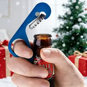 GrabOpener-One-handed Ergonomic Design ,Magnetic Bottle Opener, 1 Count Portable Lightweight Sturdy One-handed Bottle Opener, Household Bottle Opener forHome Kitchen Party Picnic, Home Bar Accessories