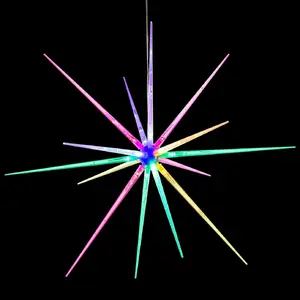 TORCHSTAR Holiday LED Firework Lights, Decorative Starburst Lights Battery Operated, Multi-Color Dandelion Lights