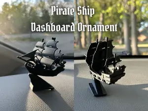 Pirate Ship Dashboard Drift Ornament