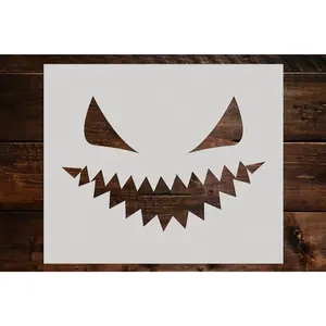 Pumpkin Face Stencil - Art and Wall Stencil