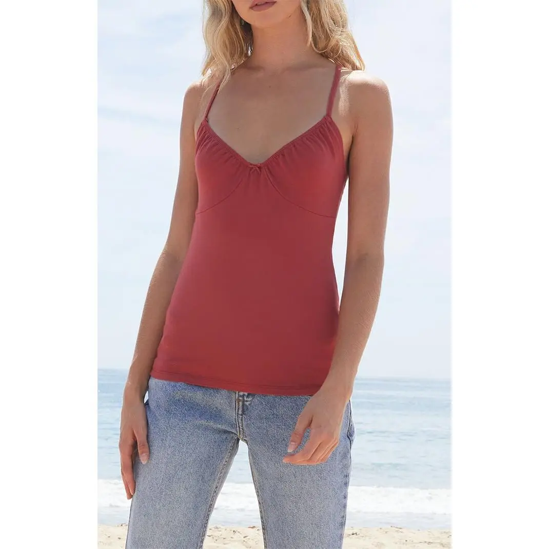 John Galt Women's Red Bow Tank Top