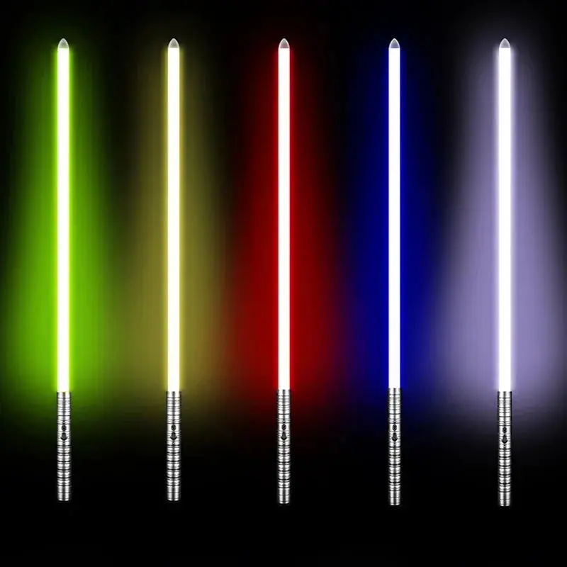 RGB Metal Lightsaber Laser Sword Sabre De Luz FOC Rave Weapon Dueling Flashing Toy 7 Color Changing  Kpop Lightstick