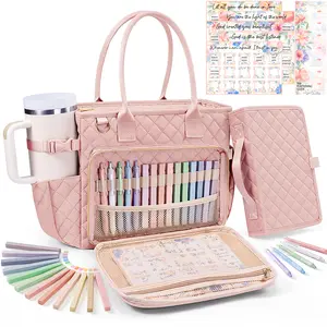 Floe Bible Cover Case Large Tote Bag for Women w/Shoulder Strap, Easter Christian Gifts for Women