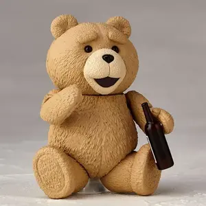 AMAZING YAMAGUCHI Ted 2 Figure Bjd Ted Teddy Bear Action Figure Revoltech No.006 Teddy Brick Figure Gk Movie Model Doll Toy Gift