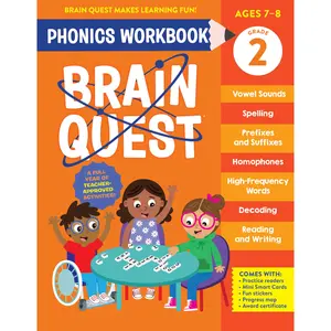 Brain Quest Phonics Workbook: Grade 2 by Workman Publishing [Paperback Book]