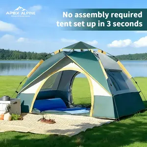 Fully Automatic Quick Open Tent, No Assembly Required, Outdoor Camping Shelter, Suitable for Wilderness Fishing, Camping, Picnics, Travel, Vacation, Patio Sunshade, UV Protection, Waterproof, Breathable Mesh, Includes Carry Bag, Perfect Holiday Gift
