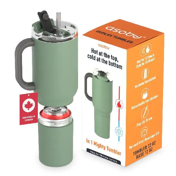 ASOBU DUPLEX 2-in-1 Travel Mug & Beverage Holder