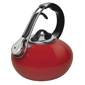 Enamel-on-Steel Classic Loop Traditional Teakettle (1.8 Qt.)