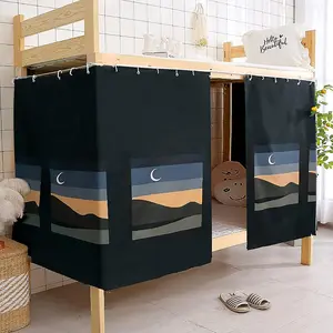 Dormitory Room Lightproof for Dorm Bunk Bed Decorative Roomate Privacy Cover Photo Background Decoration Backdrop Blackout