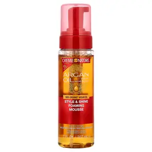 Creme Of Nature Argan Oil from Morocco, Style & Shine Foaming Mousse, 7 fl oz (207 ml)
