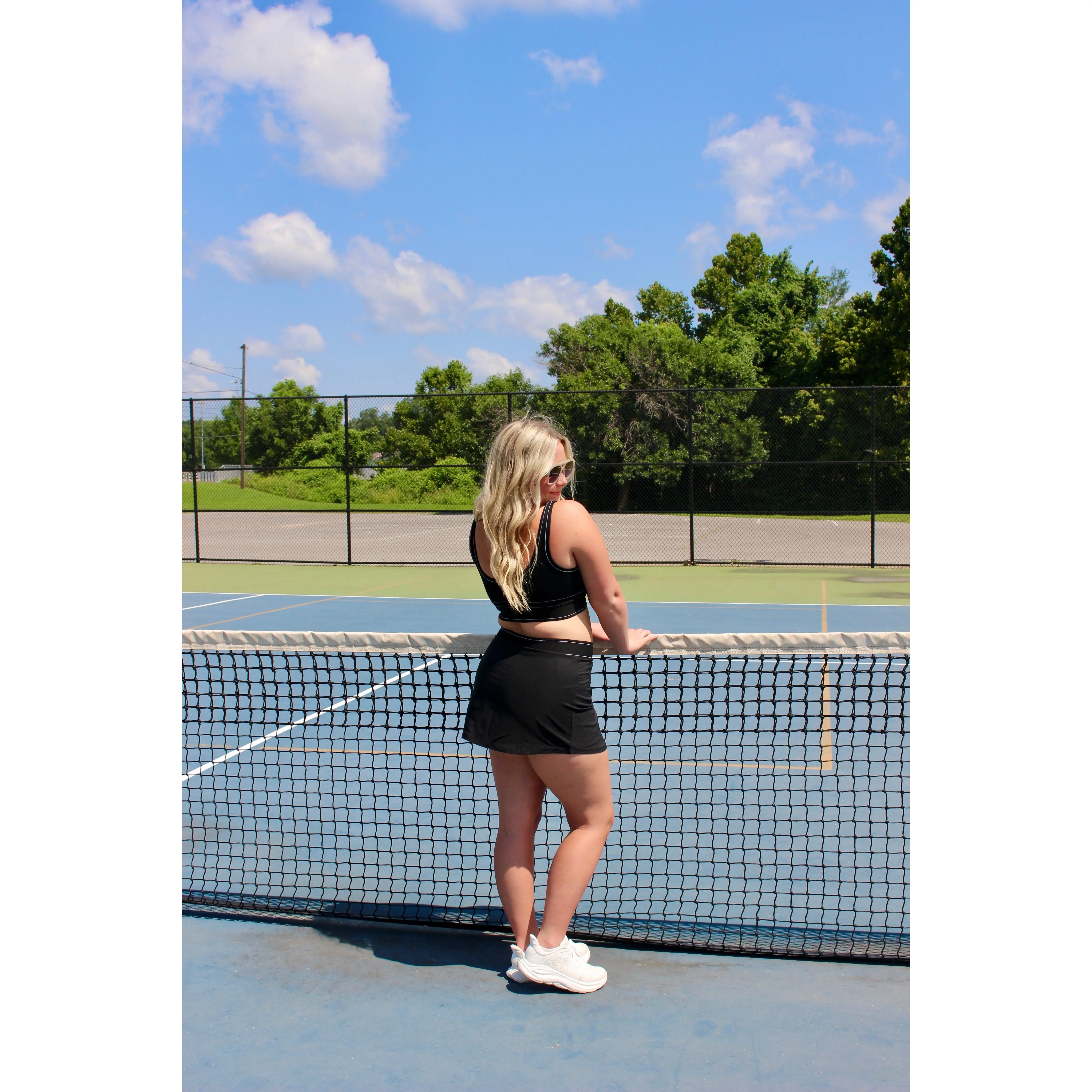 Midnight Athletic Mini Skirt