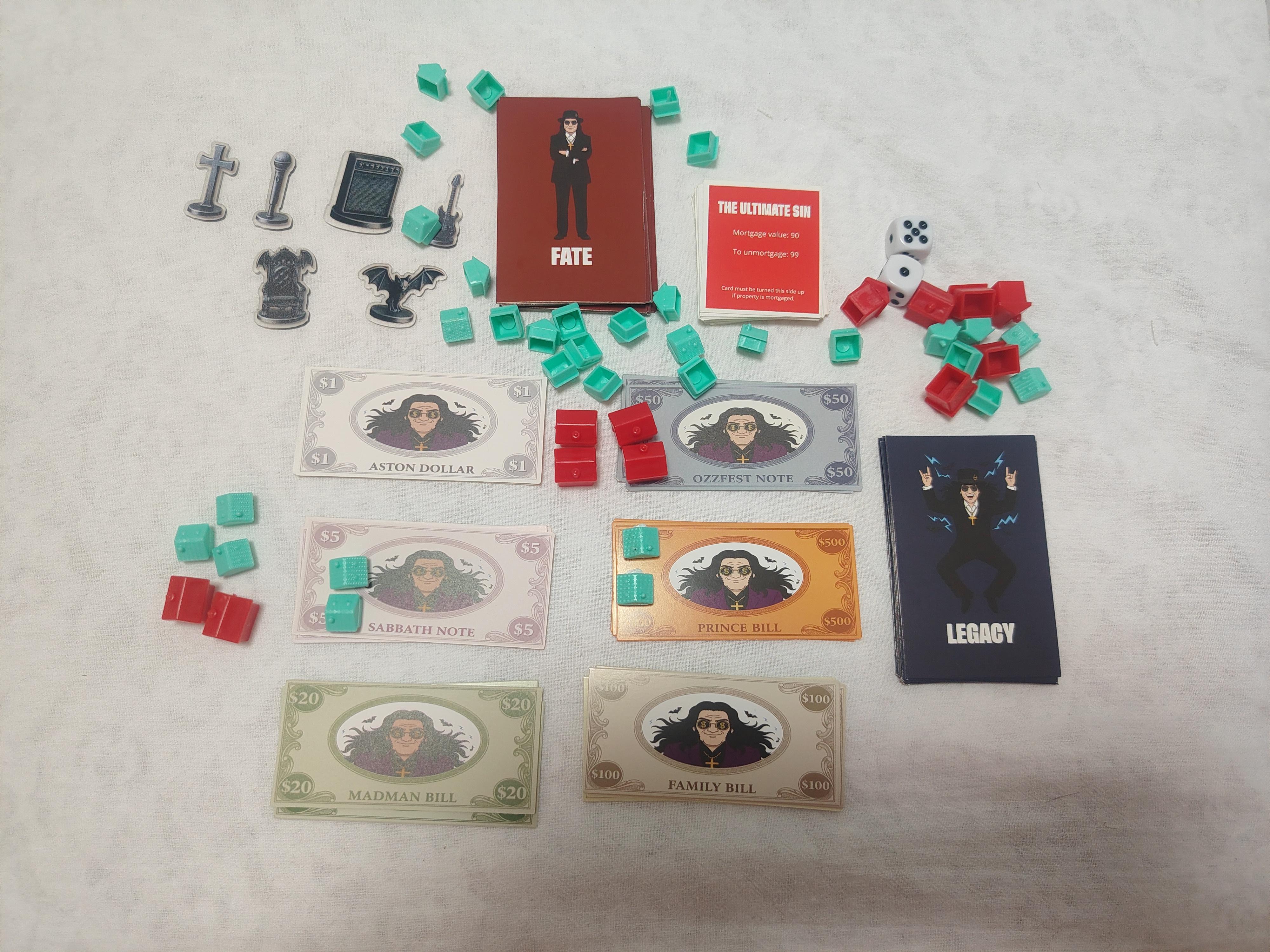 Monopoly Halloween Horror & Ozzy Limited Edition Board Game – Collector’s Edition Family Party Game, Dark Theme Strategy Game for Adults & Teens