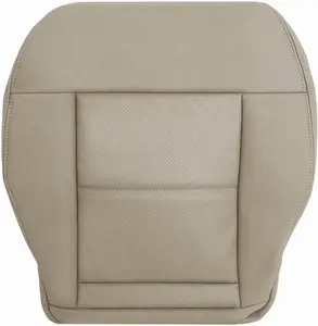 Front Driver Bottom Replacement Seat Cover Tan Microfiber Leather Compatible with Mercedes Benz E200 E250 E300 E350 2014 2015 2016