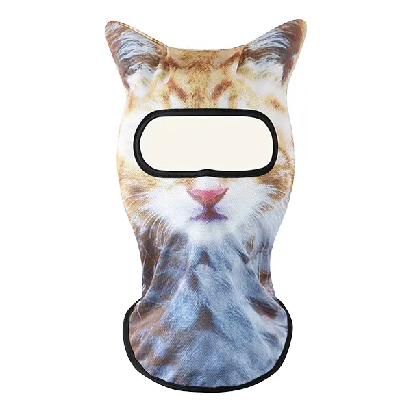 3D Realistic Cat Face Balaclava Mask, Breathable Windproof Full Face Neck Gaiter, Warm Protective Hood for Skiing, Snowboarding, Motorcycle Riding, Cycling & Outdoor Sports