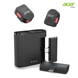 Acer Gadget Lavalier Wireless Lapel Microphone for iPhone iPad Android Dual-User Simultaneous Use Three-Mode Switching Noise-Canceling Reverb Wireless Connectivity