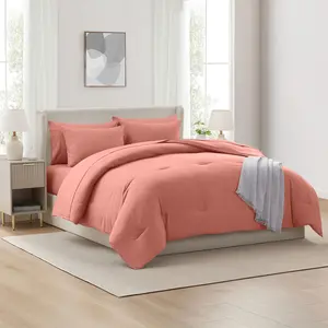 NESTL Marshmallow Double-Stuffed Fluffy Core Comforter–7 Piece Set | Modern & Soft Bedding