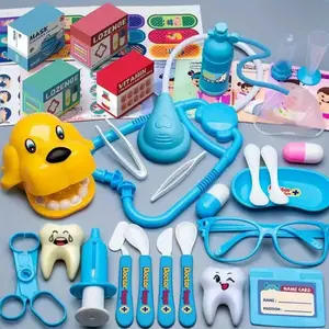 Super Smile Dentist Toy Set, Large Size Teeth & Tools, Fun Learning Toys for Boys & Girls (3+ Years), Dental Play Kit