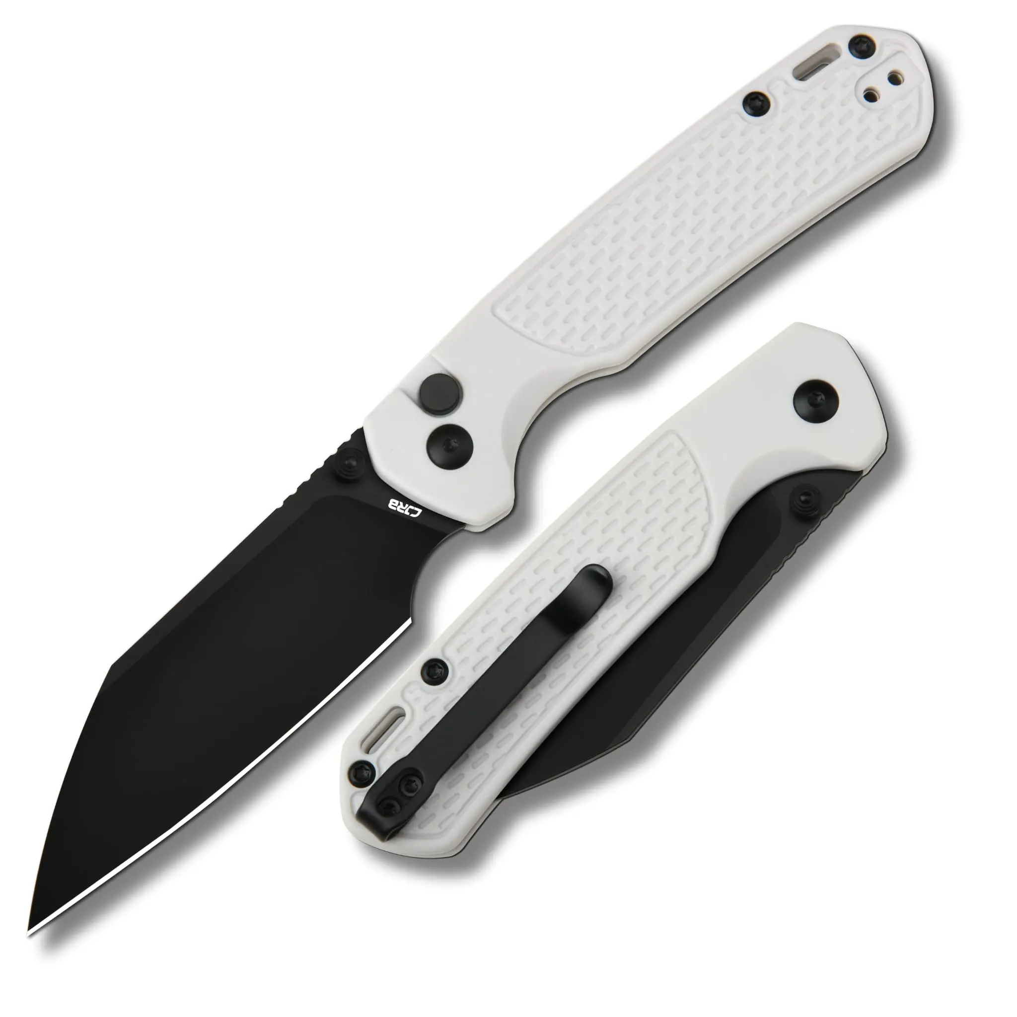 CJRB CUTLERY Pyrite-Light High Hardness AR-RPM9 Steel Pocket Folding Knife - 3.34in Blade, Lightweight Portable EDC Multi Tool with Pocket Clip, Cool Gift for Guys, Tactical Camping Emergency Survival Kit Supplies, Survival Hand Tool, Knives