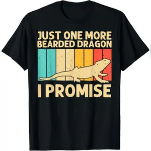 Funny Bearded Dragon Art For Men Women Reptile Iguana Lizard T-Shirt Stylish Cotton Tee